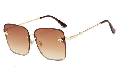 High Quality Vintage Polarized Gradient Rimless Square Metal Frame Retro Classic Fashion Sunglasses For Men And Women-Unique and Classy