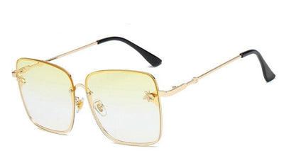 High Quality Vintage Polarized Gradient Rimless Square Metal Frame Retro Classic Fashion Sunglasses For Men And Women-Unique and Classy