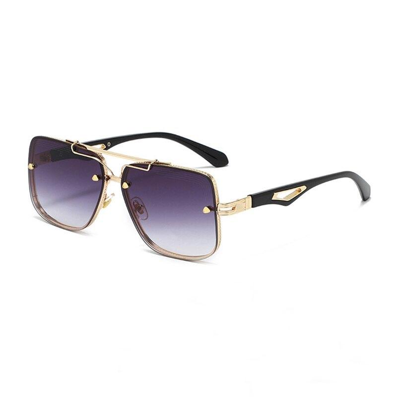 New Funky Style Retro Fashion Luxury Classic Vintage Square Designer Big Frame Brand Sunglasses For Men And Women-Unique and Classy