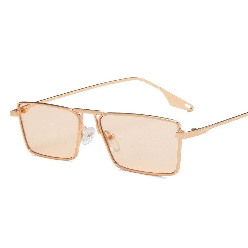 2021 Narrow Vintage Small Metal Frame Luxury Brand Sunglasses For Unisex-Unique and Classy