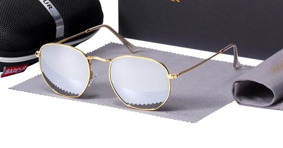 Stainless Steel Frame Eyewear Mirror Hexagon Sunglasses For Men And Women-Unique and Classy