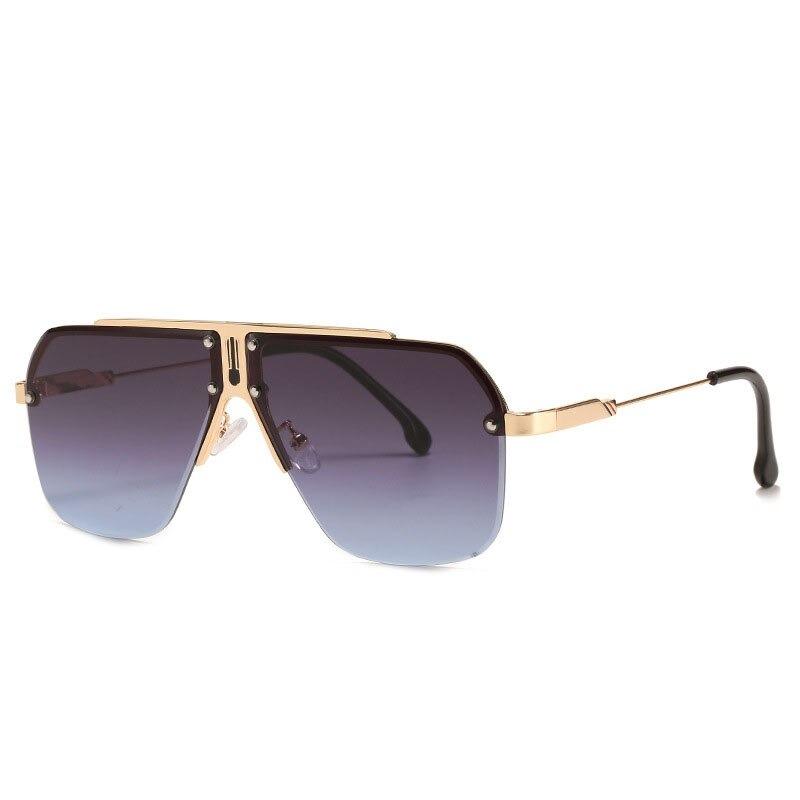 2020 New Luxury Brand Designer Fashion Oversized Rimless Sunglasses For Men And Women-Unique and Classy