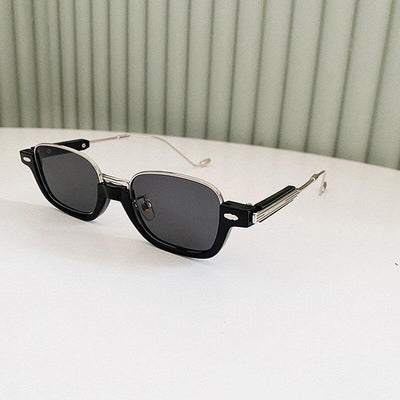 Semi-Metal Frame Classic Vintage Brand Designer Sunglasses For Unisex-Unique and Classy