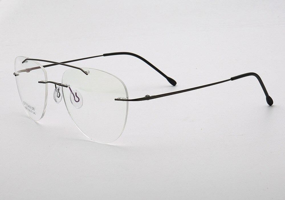 Aviation-Shape Rimless Frame  Eyeglasses For Men And Women-Unique and Classy
