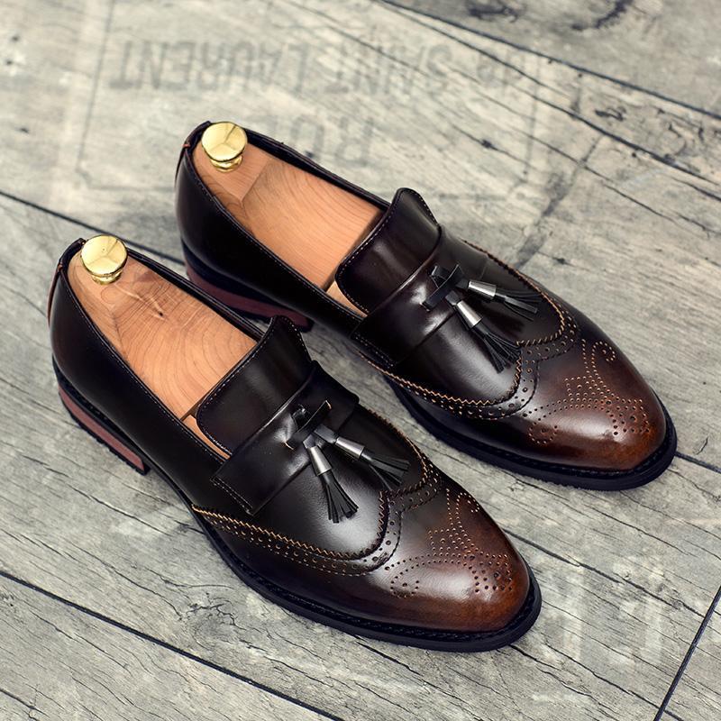 Unique and Classy Men Brown Cherry Color Outdoor Formal Casual Ethnic Loafer
