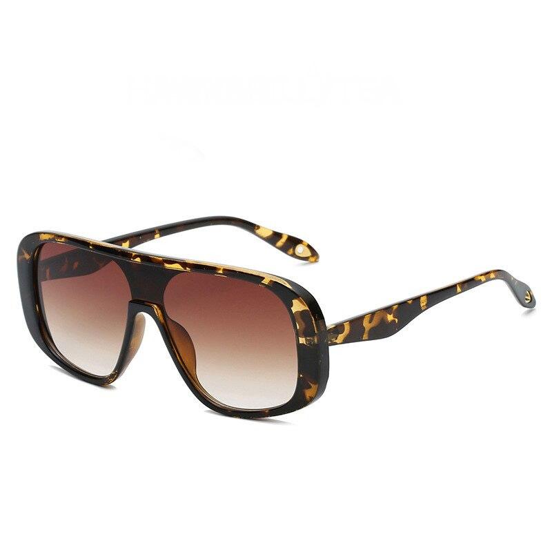 Designer Vintage Brand Retro Fashion Polarized Square Frame Clear Gradient Sunglasses For Men And Women-Unique and Classy