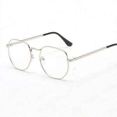 Classic Myopia Hexagonal Blue Light Protection Glasses Frames Eyewear