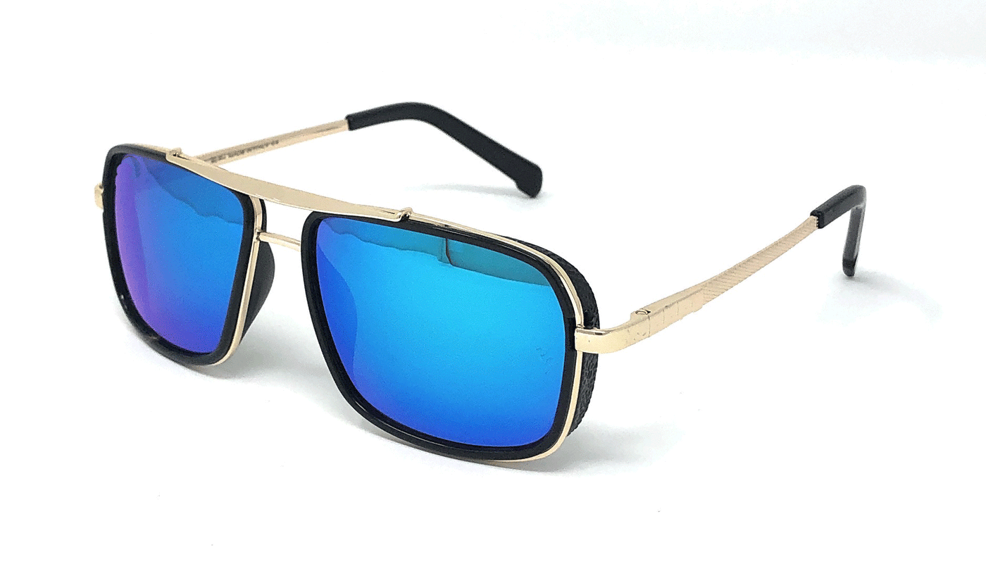 Fashionable Classic Square Aqua Blue Sunglasses For Men And Women-Unique and Classy