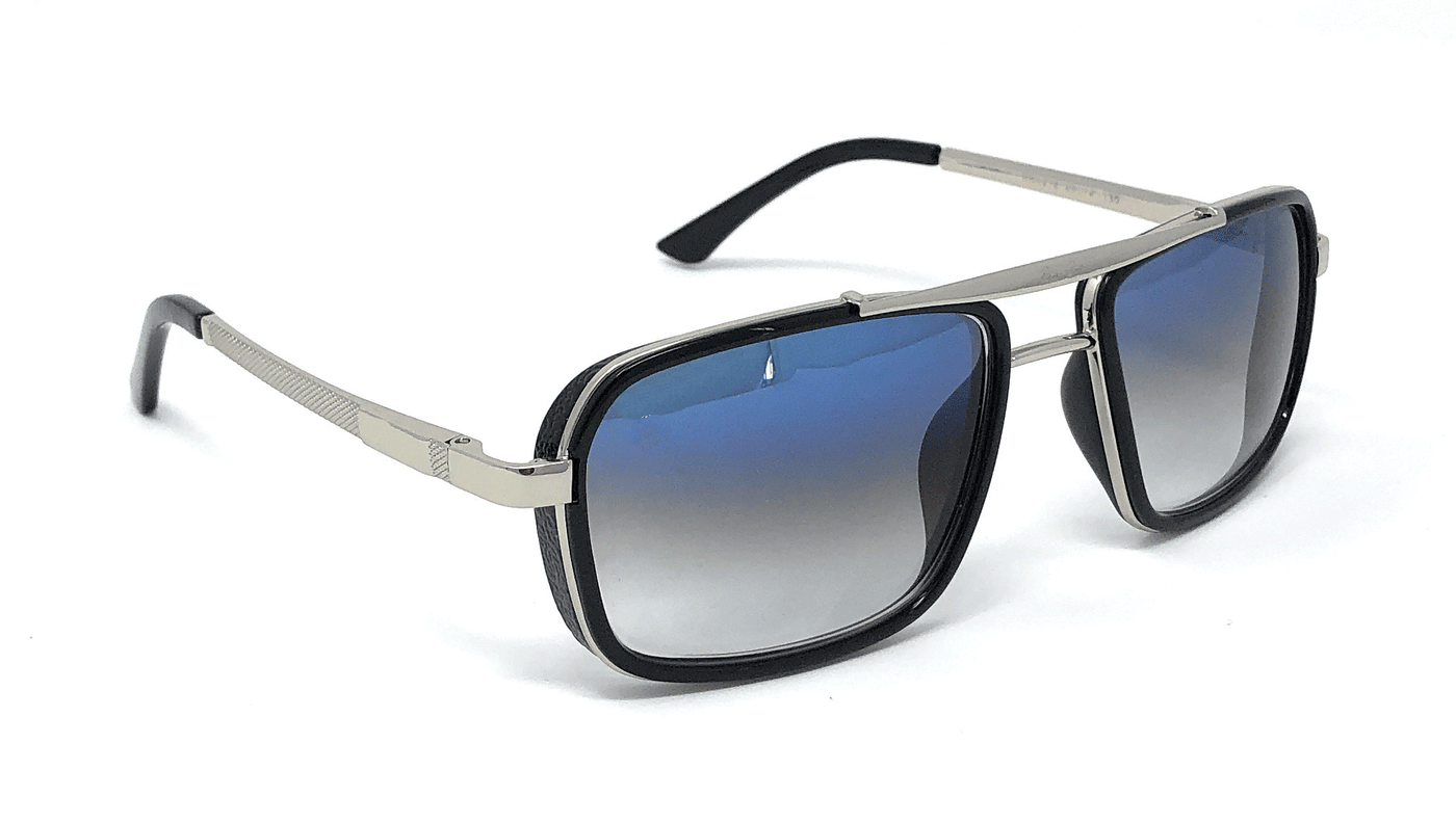 Fashionable Classic Square Blue Gradient Sunglasses For Men And Women-Unique and Classy