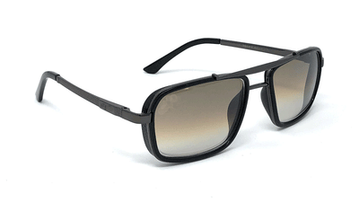 Fashionable Classic Square Brown Gradient Sunglasses For Men And Women-Unique and Classy