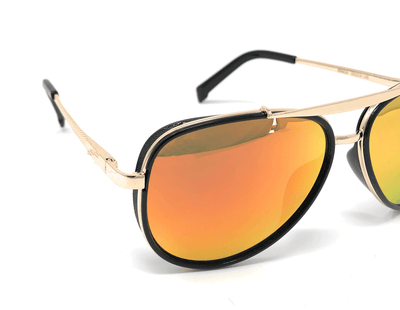 Classic Metal Frame Aviator Orange Mercury Sunglasses For Men And Women-Unique and Classy