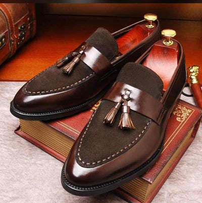 Stylish New Arrival Men's Suede Shoes Fashion Pointed Business Slip On Loafer-Unique and Classy