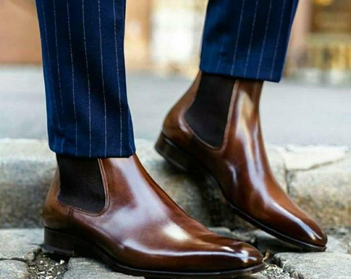 Brand New Men's Chelsea Boot Genuine Calf Bottom Shoes -Unique and