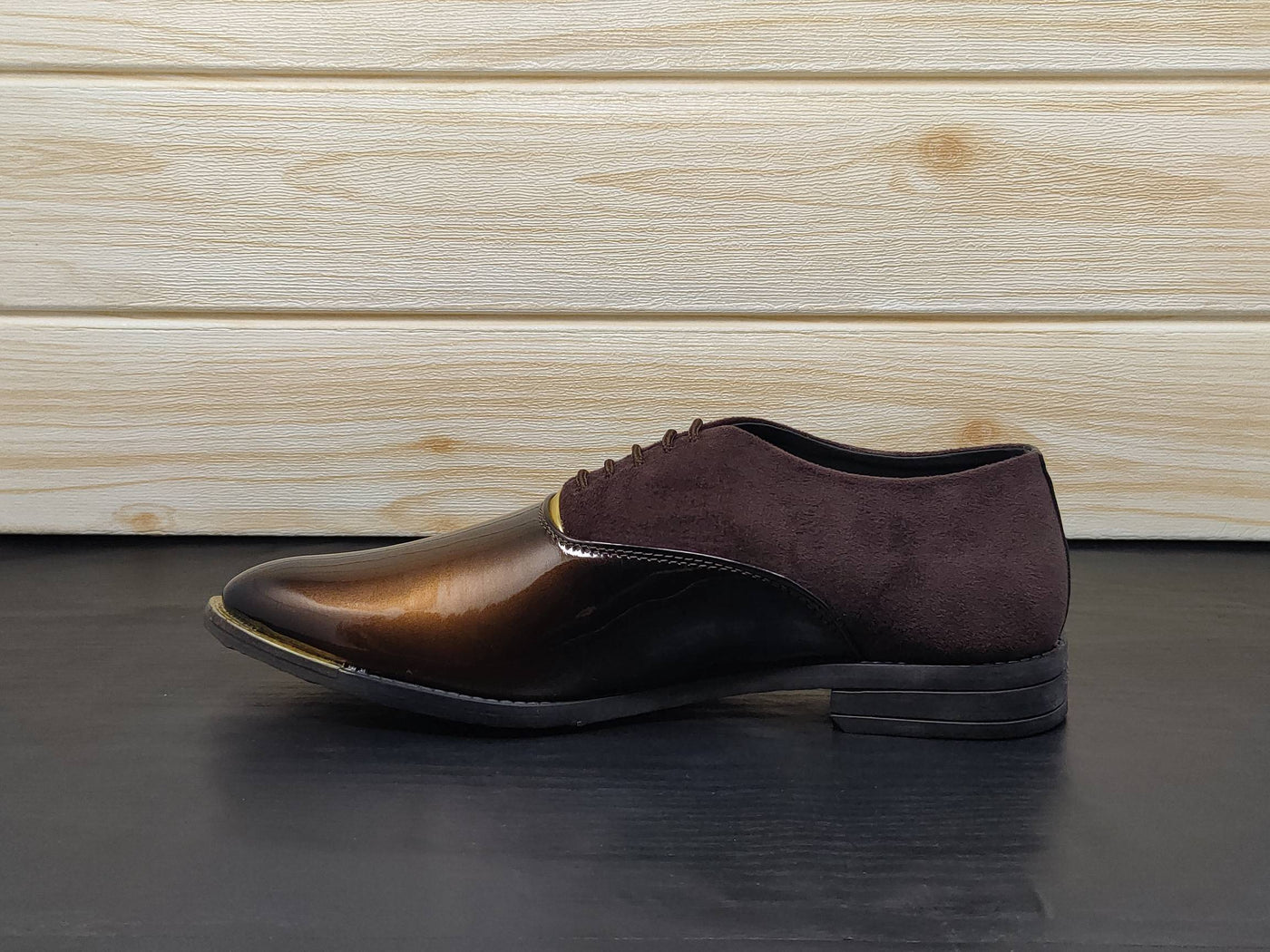 Men's Dark Brown Oxford Shoes for Wedding and Partywear-UniqueandClassy