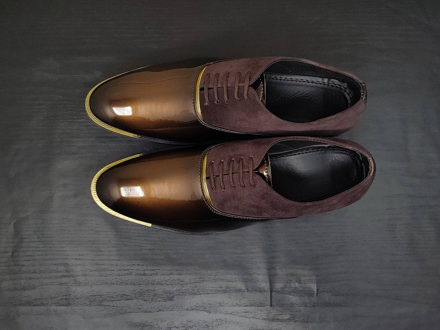 Men's Dark Brown Oxford Shoes for Wedding and Partywear-UniqueandClassy