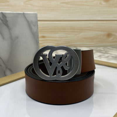 VSL Round Pin Buckle With Leather Strap-UniqueandClassy