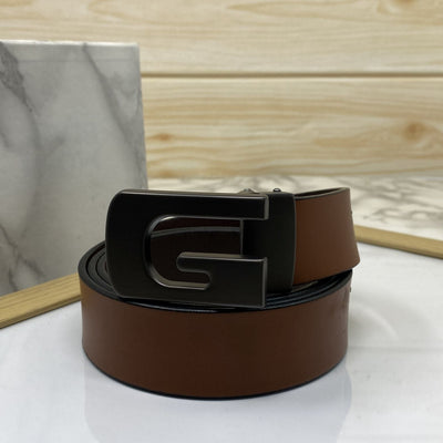 Metal  G-Shape Leather Strap Belt-UniqueandClassy