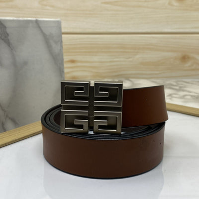 Square Section Leather Strap Belt-UniqueandClassy