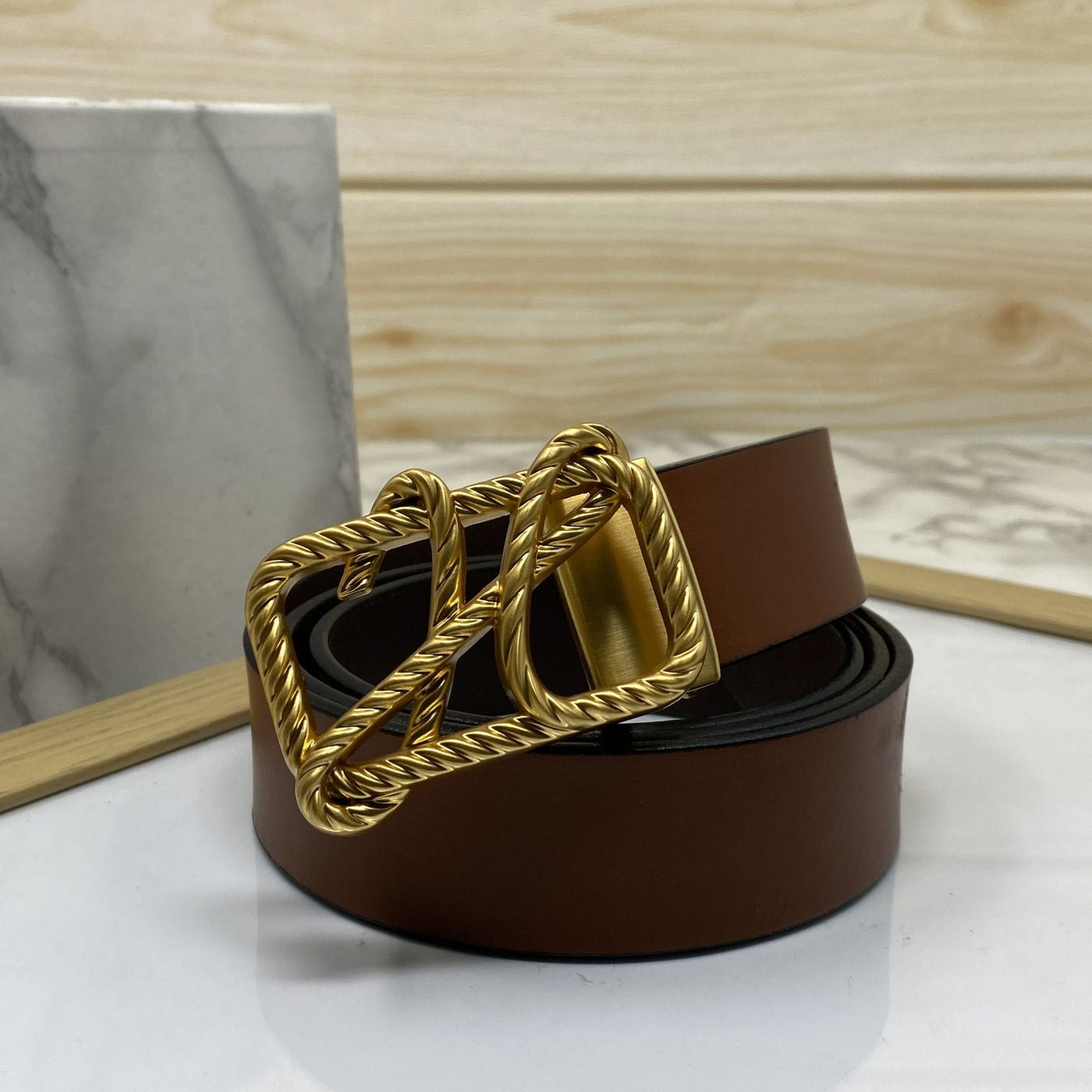 H-Pattern Leather Strap Belt For Men-UniqueandClassy