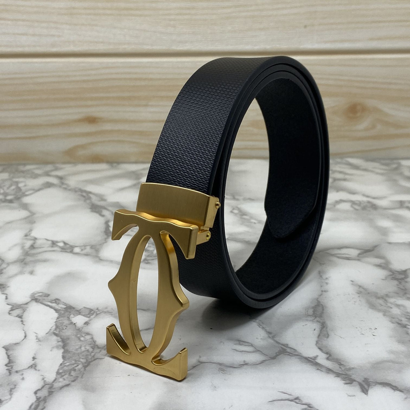 Cross Pattern Casual and Formal Leather Strap Belt -UniqueandClassy