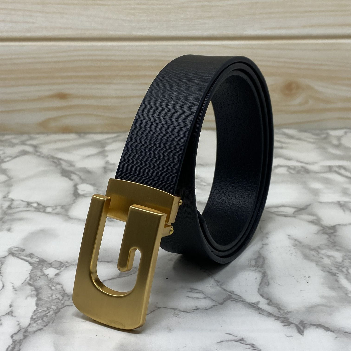 Metal  G-Shape Leather Strap Belt-UniqueandClassy