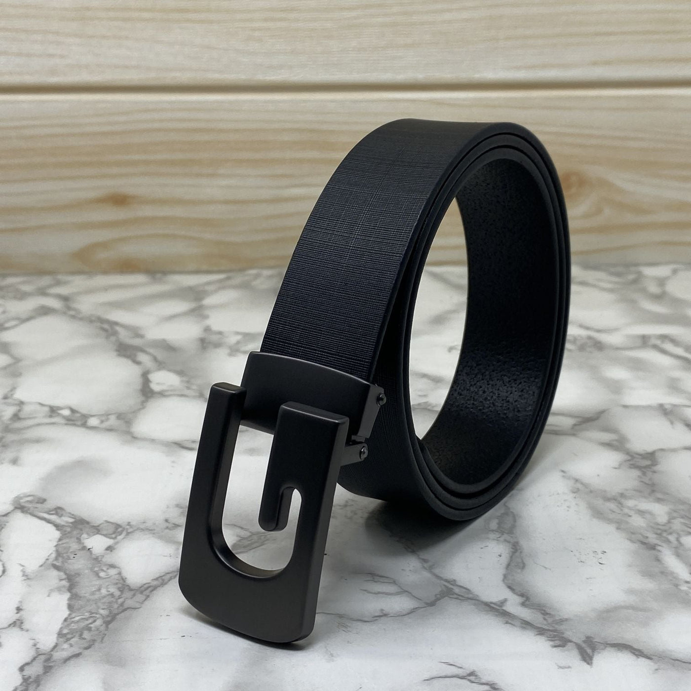 Metal  G-Shape Leather Strap Belt-UniqueandClassy