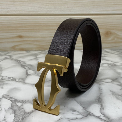 Cross Pattern Casual and Formal Leather Strap Belt -UniqueandClassy