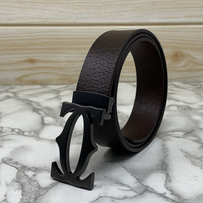 Cross Pattern Casual and Formal Leather Strap Belt -UniqueandClassy