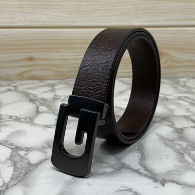 Metal  G-Shape Leather Strap Belt-UniqueandClassy