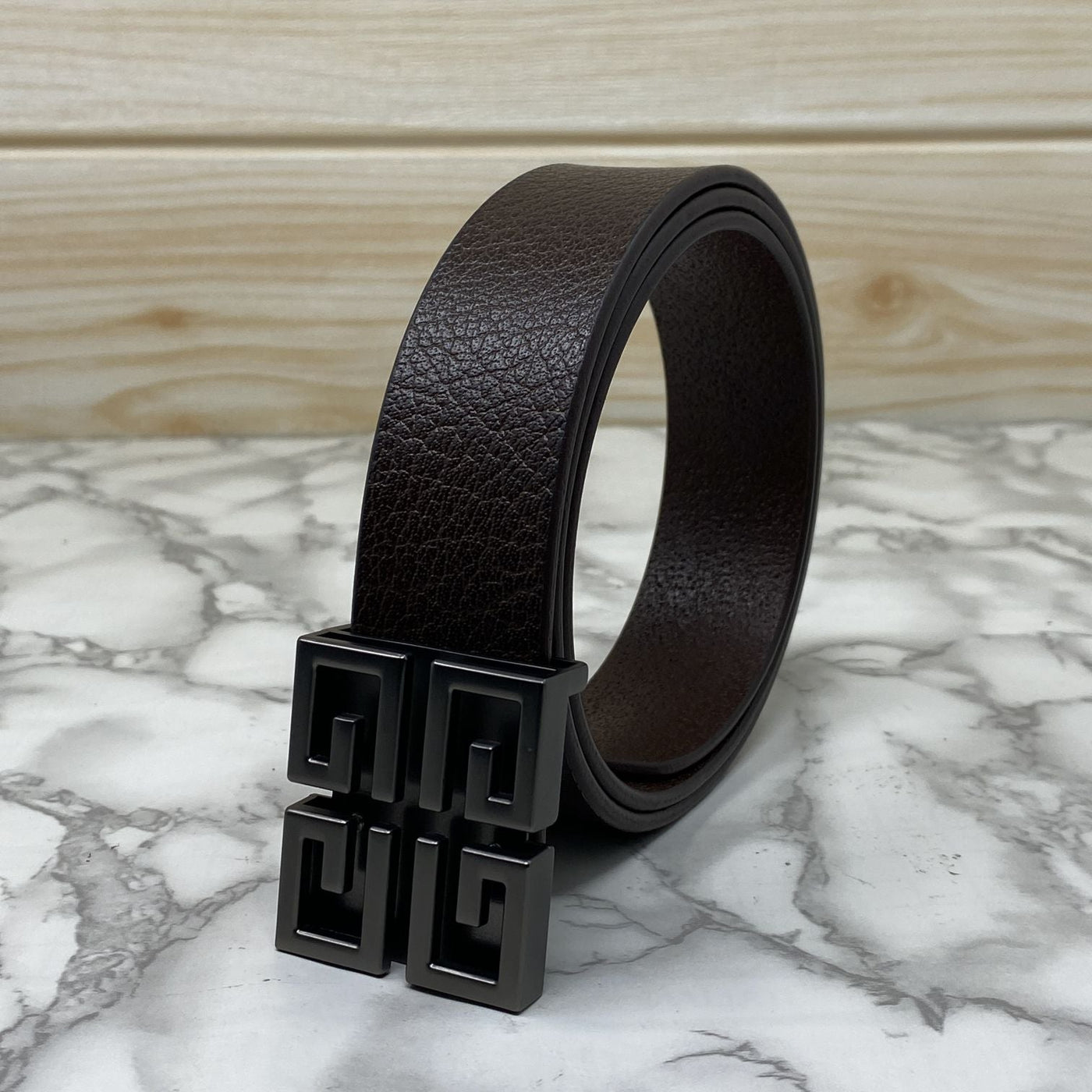 Square Section Leather Strap Belt-UniqueandClassy