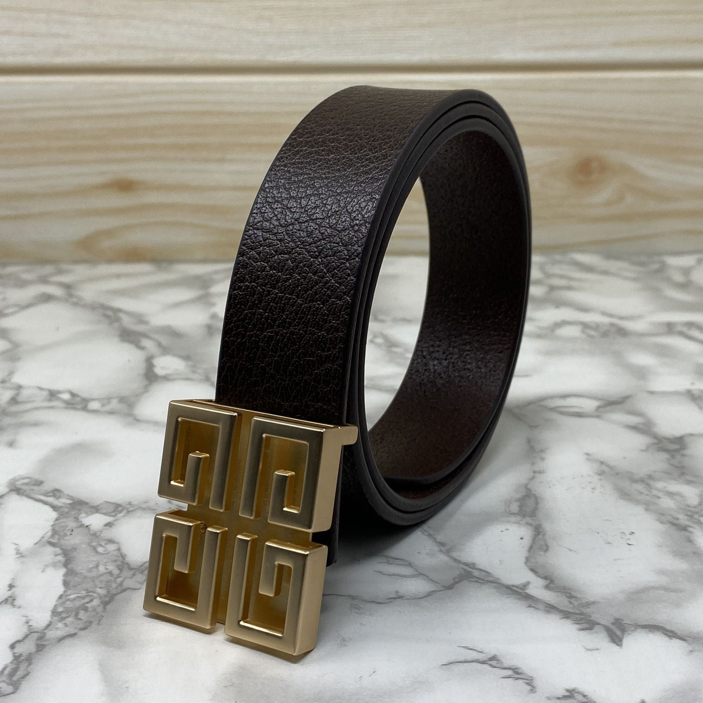 Square Section Leather Strap Belt-UniqueandClassy