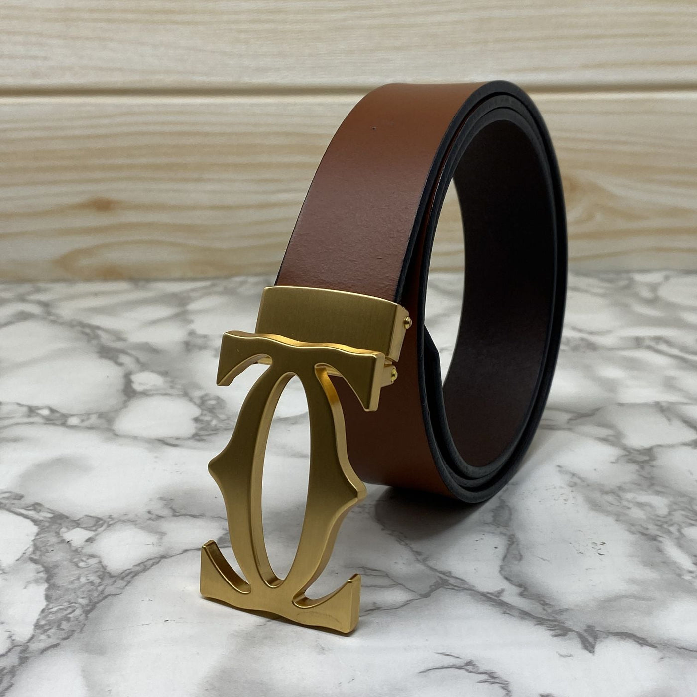 Cross Pattern Casual and Formal Leather Strap Belt -UniqueandClassy