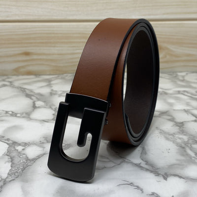 Metal  G-Shape Leather Strap Belt-UniqueandClassy