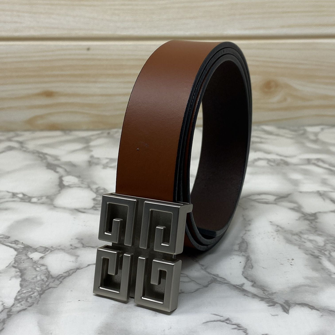 Square Section Leather Strap Belt-UniqueandClassy