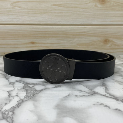 Vintage Round Buckle Belt With Leather Strap-UniqueandClassy