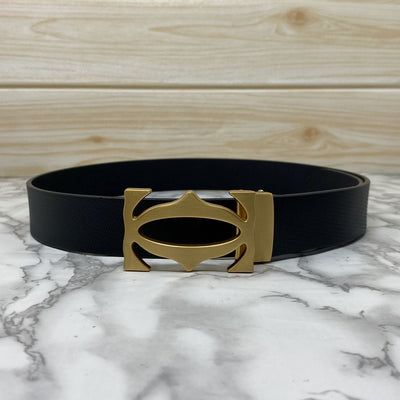 Cross Pattern Casual and Formal Leather Strap Belt -UniqueandClassy