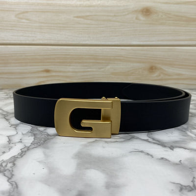 Metal  G-Shape Leather Strap Belt-UniqueandClassy