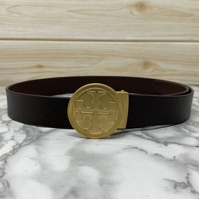 Vintage Round Buckle Belt With Leather Strap-UniqueandClassy