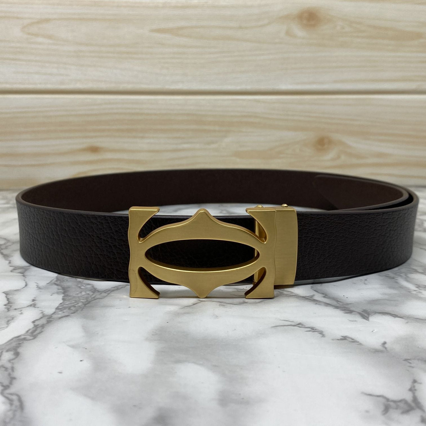 Cross Pattern Casual and Formal Leather Strap Belt -UniqueandClassy