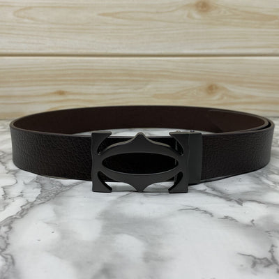 Cross Pattern Casual and Formal Leather Strap Belt -UniqueandClassy