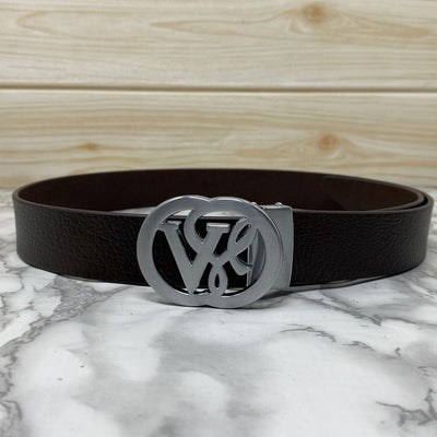 VSL Round Pin Buckle With Leather Strap-UniqueandClassy