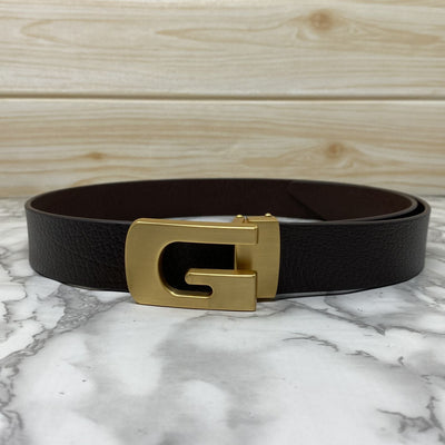 Metal  G-Shape Leather Strap Belt-UniqueandClassy