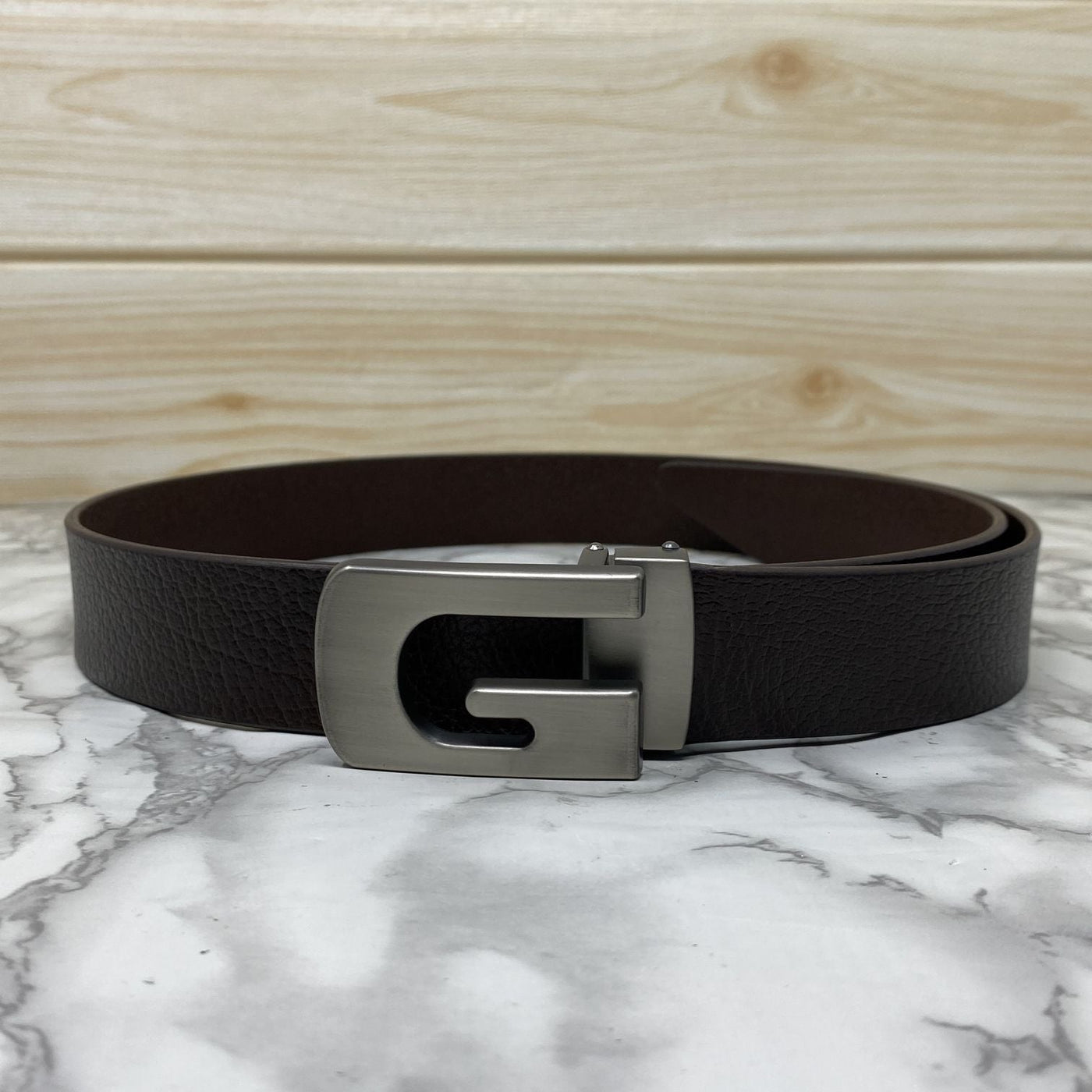 Metal  G-Shape Leather Strap Belt-UniqueandClassy