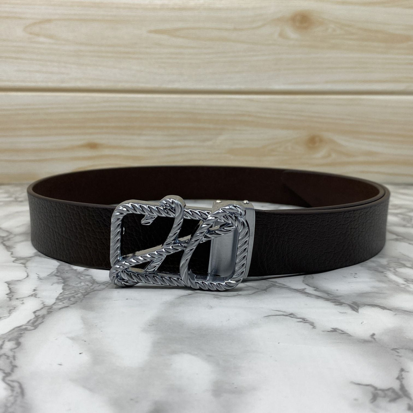 H-Pattern Leather Strap Belt For Men-UniqueandClassy