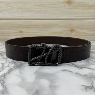 H-Pattern Leather Strap Belt For Men-UniqueandClassy