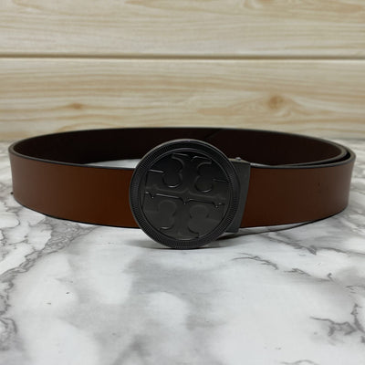 Vintage Round Buckle Belt With Leather Strap-UniqueandClassy