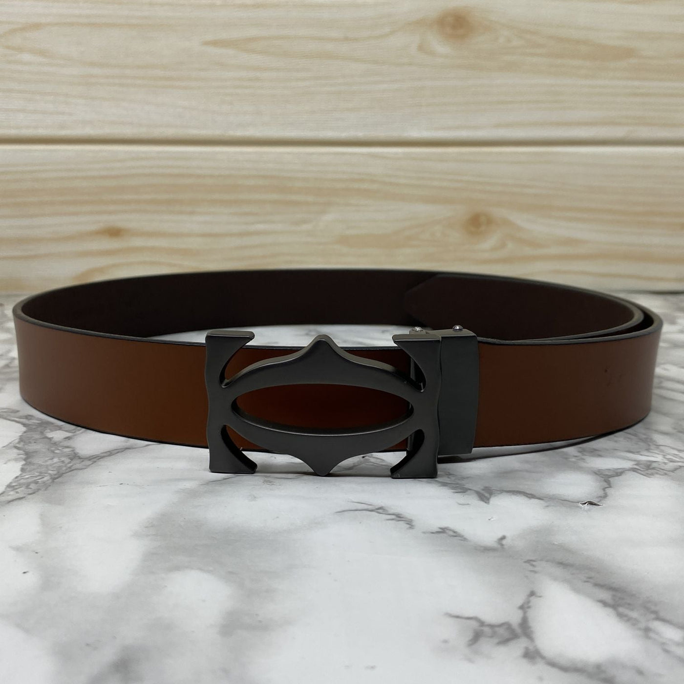 Cross Pattern Casual and Formal Leather Strap Belt -UniqueandClassy