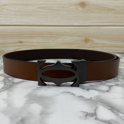 Cross Pattern Casual and Formal Leather Strap Belt -UniqueandClassy