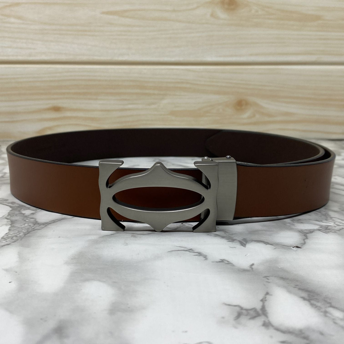 Cross Pattern Casual and Formal Leather Strap Belt -UniqueandClassy