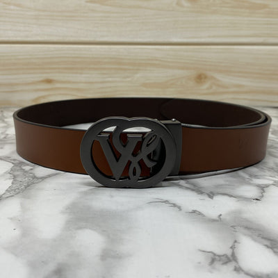 VSL Round Pin Buckle With Leather Strap-UniqueandClassy